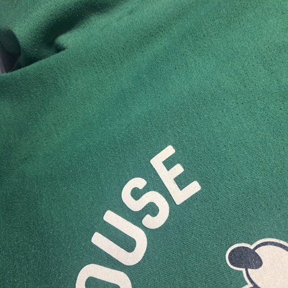 Disney Mickey Mouse Adult Long Sleeve Crew Sweatshirt Sz M‎ Green - Picture 6 of 7